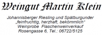 Weingut Martin Klein